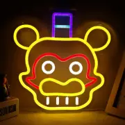 Anime Neon Sign，Five Nights at Freddy'S/Fnaf Glamrock Freddy Neon Signs for Wall