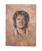 Weta Workshop The Hobbit Art Print Portrait of Bilbo Baggins 21 x 28cm