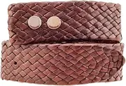 [Badgery Belts] Rodeo Kangaroo Braided Leather Belt