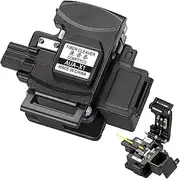 AUA-X1 Optical Fiber Cleaver, High Precision Optical Fiber Cleaver W/ 24 Surface Blades & 32000 Cleaves, Optic Fiber Cutter W/Scrap Collector for 0.25mm 0.9mm Coating Diameter