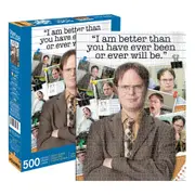 500pc Aquarius 35x48cm The Office Dwight Schrute Quote Jigsaw Puzzle Game 14y+