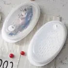 Plastic Steamer Kitchen Steamer Microwave Fish Steamer Egg Steamer