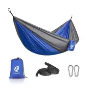 QUANFENG QF Hammock Nylon Portable Travel Camping Hammock, Blue/Gray