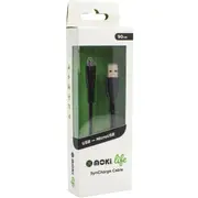 Moki Life Micro USB To USB Syncharge Cable 90cm each