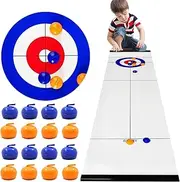 Puchen Table Curling Game Set - Tabletop Games for Home, School, Parties, and Team Building | Smooth Surfaces