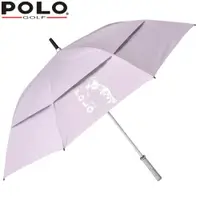 在飛比找ETMall東森購物網優惠-POLO golf 高爾夫雨傘 雙層加大防風傘 遮陽傘 粉紫