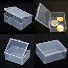 5pcs Clear Plastic Storage Box Collection Container Case Part Box S~ft