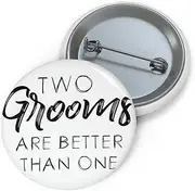 [Teegarb Letter Blanket] Humorous Pinback Button Pin Badge LGBTQ Grooms Appreciation Sarcastic Statements Line Hilarious Supportive Bisexuals