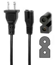 Vizio 2 Prong Power Cord E254927 027.00001.0231 R LED LCD TV PLASMA