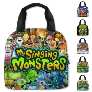 My Singing Monsters Insulated Lunch Bag Kids School Picnic Box Tote Handbag ^^