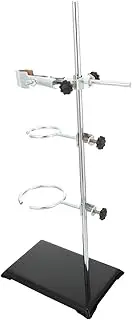 Alipis 1Pc Laboratory Stand Detachable Base with Support Ring Versatile Chem Equipment Kit for Filtration and Heating Experiments Convenient Storage for Labs and