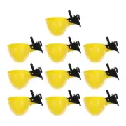 Automatic Chicken Feeder 10 Quail Water Cups Pigeons Automatic Bird Waterer C...