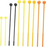 Totority 10pcs Drum Mallets Plastic Drumsticks Bell Mallets Percussion Sticks Hammer For Xylophone Glockenspiel And Percussion Instruments