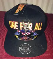 My Hero Academia All Might One For All Adjustable Snapback Cap Hat Official New
