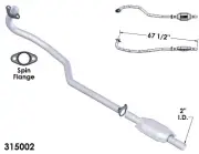 Catalytic Converter for 1990-1991 Chevrolet Corsica 2.2L L4 GAS OHV