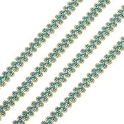 uxcell 15 Yard Braid Lace Trim, 1/2 Inch Decorated Gimp Trim for Sewing Costume DIY Crafts Jewelry Making Sky Blue