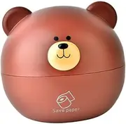 BUGUUYO Fashionable Bear Box Holder Paper Container for Restaurant Office Hotel Push Pull Mechanism