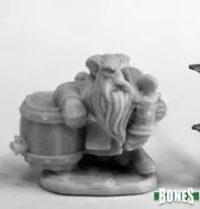 DWARVEN BREWER Reaper Miniatures Dark Heaven Bones REM77461 D&D
