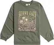 [Roxy] Girls' Morning Hike Rg B Blouse (Pack of 1) Agave Green