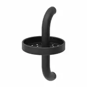 BÄSINGEN shower shelf, anthracite, 16x29 cm