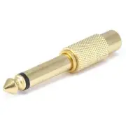 Monoprice 1/4Inch M Plug to RCA Jack Adapter,Metal 7176 Monoprice 7176