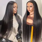 Lace Front Wigs Human Hair 13x4 Straight HD Transparent Lace Front Wigs for W...