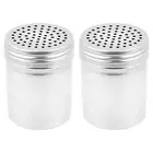 (Set of 2) Dredge Shakers 10 oz, Stainless Steel Spice Shakers2914