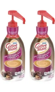 Nestle Coffee mate Salted Caramel Choc Creamer Liquid Bottle 2 x 50.7 Oz Bottles