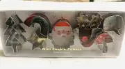 Meri Meri Christmas or Holiday Mini Cookie or Pie Crust Cutters Set of 7 NEW