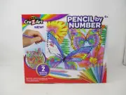 Cra-Z-Art Pencil By Number Butterfly Posters