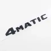 3D 4MATIC Logo Car Trunk Emblem Badge For Mercedes AMG E C S GLC GLA GLS CLA W204 W205 W212 X156 4 Matic Sticker Accessories Black Flat