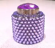 Rhinestone Bling Wine Bottle Stopper Purple
