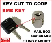 BMB Key Cut To Code Number Cupboard lock key Draw lock Filing Cabinet Keys