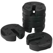 ANGELES HOME Canopies 9.5"W 6-Pieces Weight Plates Black Canopy Part/ Accessory
