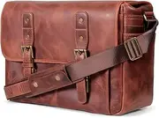 [MegaGear] Sponsored Ad – Italian Leather Messenger Bag, Lightweight Unisex Business Briefcase Satchel Portfolio, Multi Compartment