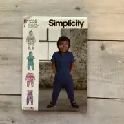 Simplicity 11339 Sewing Pattern Toddler Knit Jumpsuit Romper Sizes 1/2-4 UNCUT
