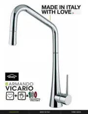 Armando Vicario TINKD Side Lever Pull out Kitchen Mixer Tap Made in Italy