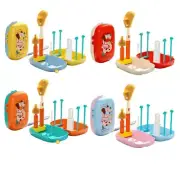 Baby Bottle Brush Set Baby Bottle Cleaner with Drying Rack Brush Soap Dispenser