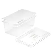 SOGA 2X 200mm Clear Gastronorm GN Pan 1/1 Food Container