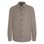 [Zegna] Zegna Cashmere-silk Overshirt M BROWN