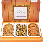 Ghasitaram Gifts Jaiccha Assorted box of Traditional, Dry Sweet and Designer Gujiyas