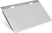 Shed Ramps with Punch Plate Surface 2 Pack, 1500 LBS Self Supporting Entry Handicap Ramp, 48" L x 29" W Portable Threshold Loading Ramp, Load Ramps for Wheelchairs, Power Chairs, Trolley, Carbon Steel