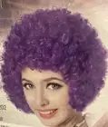 Afro Synthetic Clown Wig Men Women Cosplay Anime Christmas Party Purple