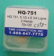 Swiss Ronda 751 CD 4 Jewel Quartz Movement. 2 Hands NOS. Sets, Runs, Keeps Time.