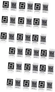 2sets Highlight Digital Tube LED Segment Display Tube Charger LED Tube Neon Tubes Digital Optical Splitter LED Light Strips Number Common Anode Display Module Black Alloy 20pcs*2