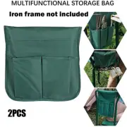 2 Pcs Tool Side Bag Pockets Pouch for Garden Bench Garden Kneeler Stools Pouchs