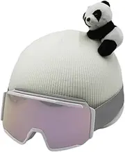 Decorative Animal Plush Helmet Cover - Warm Cycle Helmet Cover | Cute Helmet Cover, Thick Winter Supply for Snowboard, Skateboard, Motorcycle