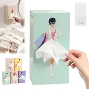 Bulesky Playful, Decorative Rectangular Tissue Box Holder, ABS Material, Color D