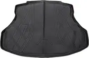 X AUTOHAUX Flat Face Cargo Liner Rear Trunk Mat Trunk Cargo Luggage Boot Tray Mat Diamond Pattern for Honda Civic 2012-2015 Anti-Slip