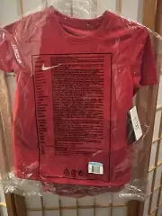 Nike Football Soccer Game Shirt & Shorts Child Unisex Medium Red New With Tags